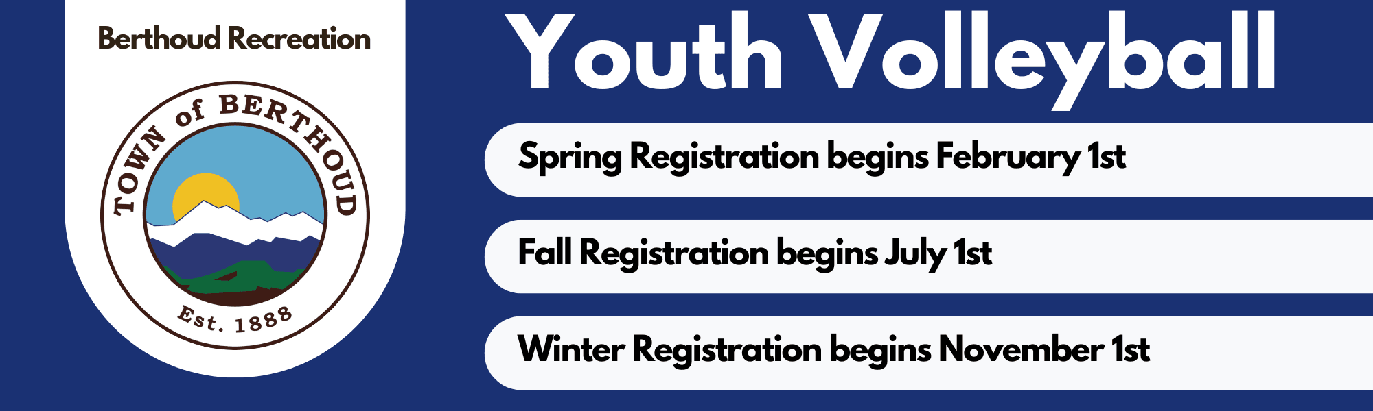 Youth Volleyball Banner