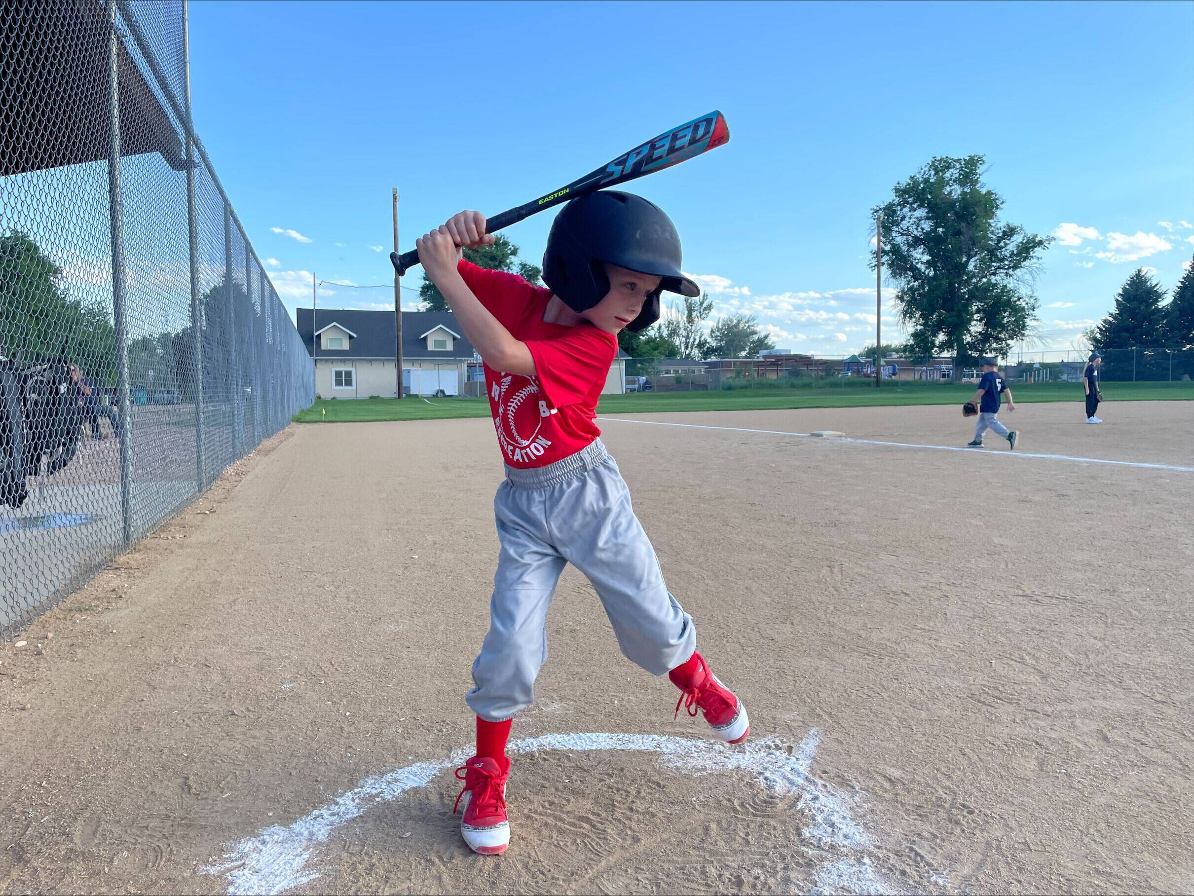 Photo of a 8U baseball player