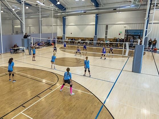 Photo of a little spikers volleyball game