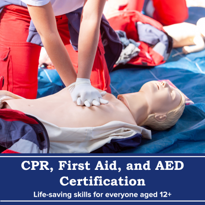 Person performing CPR on a manikin